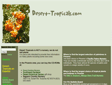 Tablet Screenshot of desert-tropicals.com